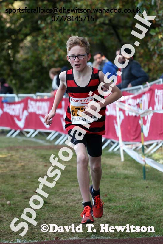 Boys under-13s, 2016 National Cross Country Relays, Berry Hill Park, Mansfield. Photo: David T. Hewitson/Sports for All Pics